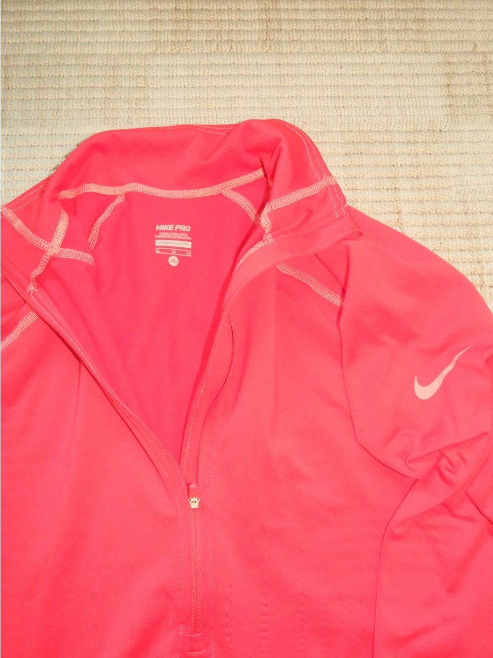 Nike Women's Red Zip-Front Training Jacket